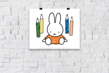 Coloriage Miffy - 11X14" Premium Art Print 3