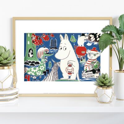 4 Mumin – Premium-Kunstdruck im Format 11 x 14 Zoll