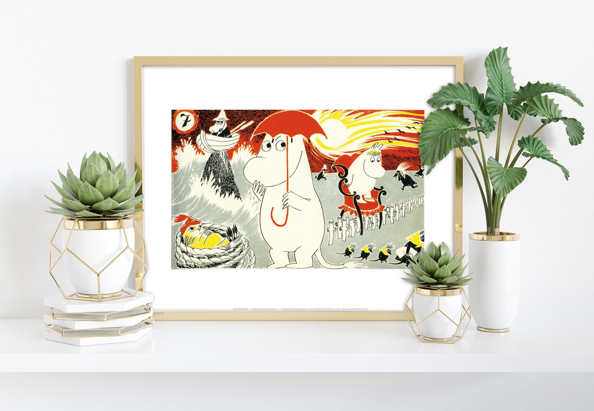 7 Moomin - Stampa artistica premium 11X14&quot;.
