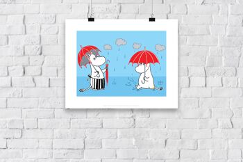 Moomin sous la pluie - 11X14" Premium Art Print 3