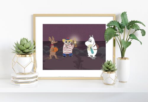 Sniff, Two-Ticky And Moomintroll - 11X14” Premium Art Print