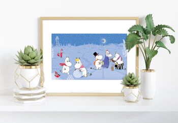 Moomin Snow Party - 11X14" Premium Art Print 1