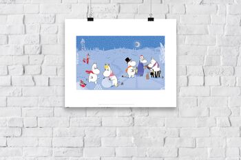 Moomin Snow Party - 11X14" Premium Art Print 3