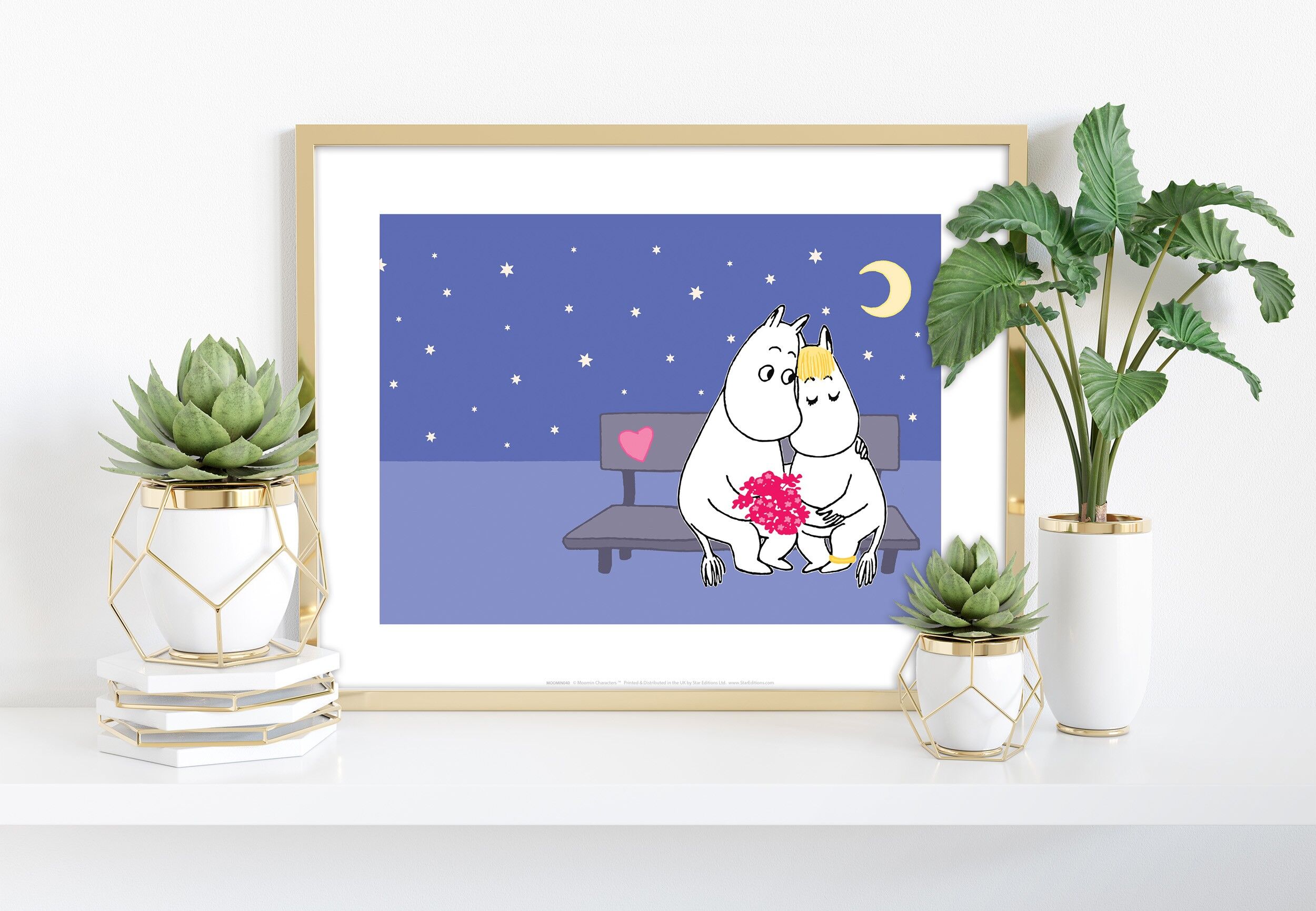 Mumin-Liebe – Premium-Kunstdruck im Format 11 x 14 Zoll