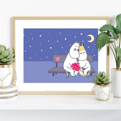 Amor Moomin - Impresión de arte premium de 11X14"