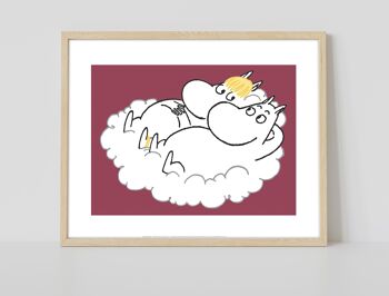Moomin dans les nuages - 11X14" Premium Art Print 2