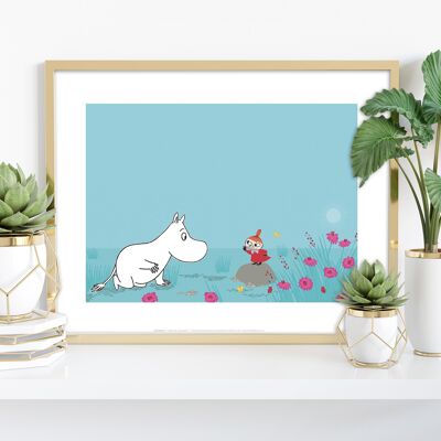 Moomin And Little My - 11X14” Premium Art Print