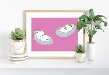 Moomins dans les nuages - 11X14" Premium Art Print 1