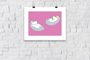 Moomins dans les nuages - 11X14" Premium Art Print 3