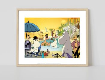 Moomin Pool Party - 11X14" Premium Art Print 2