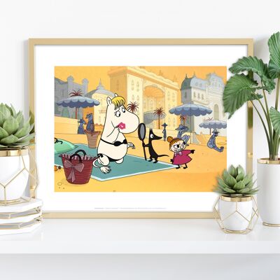Moomin On The Beach - Stampa artistica premium 11 x 14".