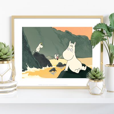 Moomins Travel The Coast - 11X14” Premium Art Print