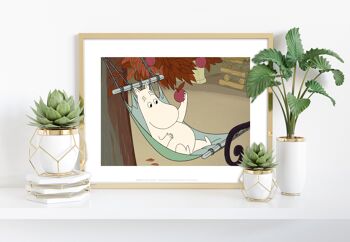 Moomin sur un hamac - 11X14" Premium Art Print 1