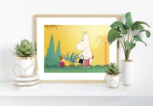 Moomin And Little My Adventure - 11X14” Premium Art Print