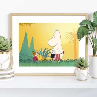 Moomin And Little My Adventure - 11X14” Premium Art Print