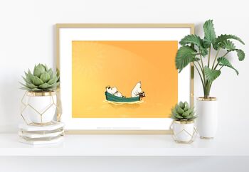 Moomins sur un voyage en bateau - 11X14" Premium Art Print 1