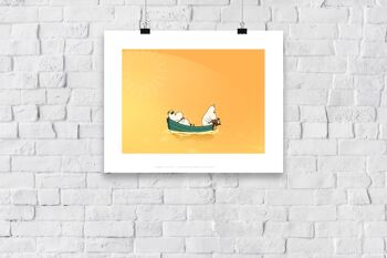 Moomins sur un voyage en bateau - 11X14" Premium Art Print 3