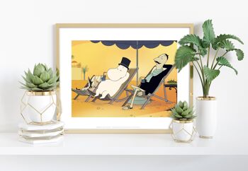 Moomin sur une chaise longue - 11X14" Premium Art Print 1