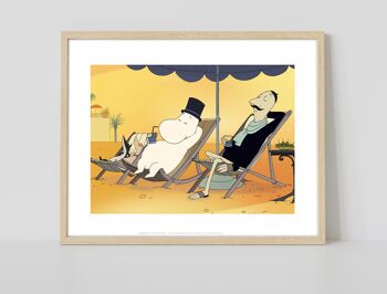 Moomin sur une chaise longue - 11X14" Premium Art Print 2