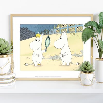 Look In The Mirror Moomin - 11X14” Premium Art Print