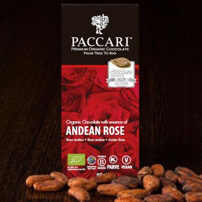 Cioccolato biologico Rosa delle Ande, 60% cacao