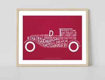 Citation de F. Scott Fitzgerald - The Great Gatsby (Rouge) - 11X14" Premium Art Print 2