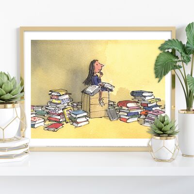 Matilda-Roald Dahl-11X14" Stampa d'arte premium
