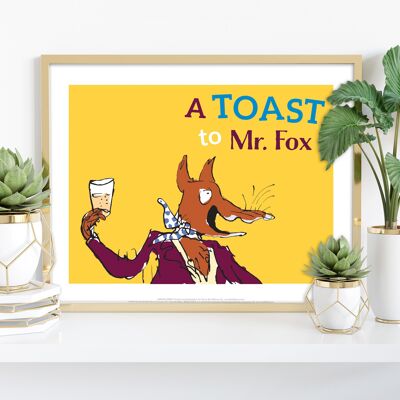 Fantastischer Mr. Fox-Roald Dahl – Premium-Kunstdruck im Format 11 x 14 Zoll