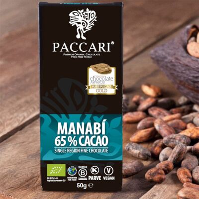 Organic Chocolate Manabi, 65% cocoa