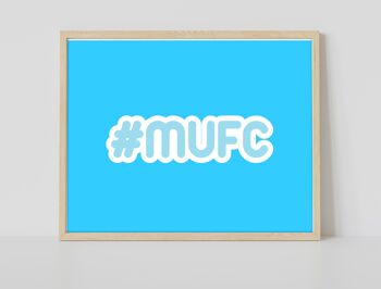 Hashtag Mufc - 11X14" Premium Art Print 2