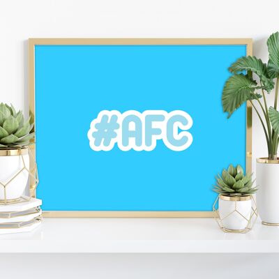 Hashtag Afc - Impresión de arte premium de 11X14"