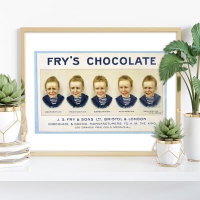 Fry's Chocolate – Premium-Kunstdruck im Format 11 x 14 Zoll