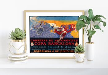Affiche rétro vintage de Barcelone 4 De Junio 1911 - 11X14" Premium Art Print 1