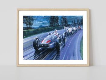 Affiche rétro vintage de voitures de course - 11X14" Premium Art Print 2