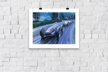 Affiche rétro vintage de voitures de course - 11X14" Premium Art Print 3