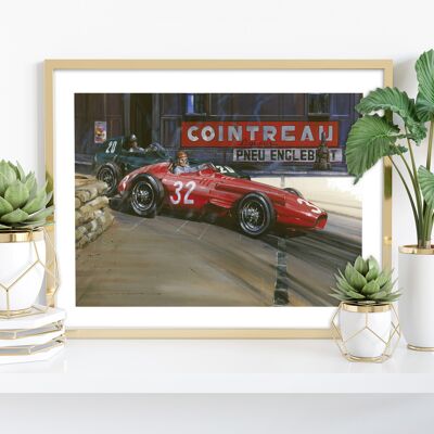 Green 20 Race Car, Red 32 Race Car, Cointreau - 11X14” Premium Art Print