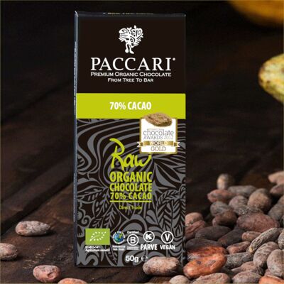 Chocolate orgánico crudo 70%