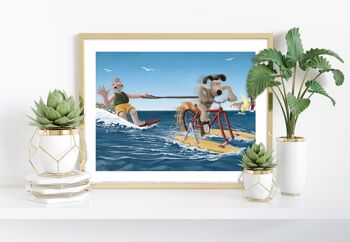 Wallace, sports nautiques, aventures et activités, continuez à pédaler Gromit - 11X14" Premium Art Print 1