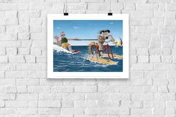 Wallace, sports nautiques, aventures et activités, continuez à pédaler Gromit - 11X14" Premium Art Print 3