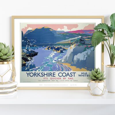 Küste von Yorkshire in der Nähe von Whitby – Premium-Kunstdruck im Format 11 x 14 Zoll