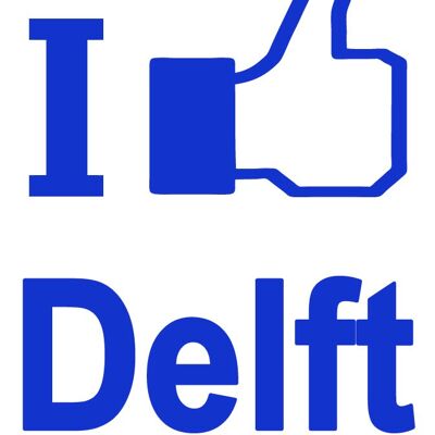 Imán de nevera Me gusta Delft