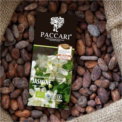 Chocolat bio au jasmin, 60% de cacao