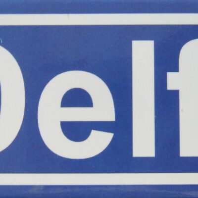 Imán de nevera Signo de la ciudad de Delft