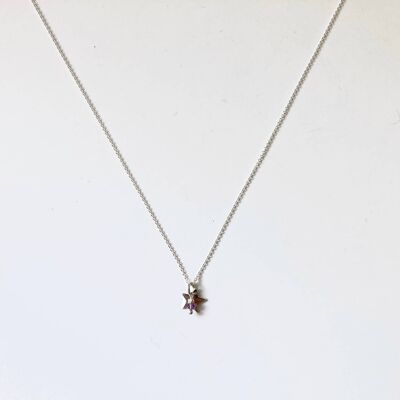 Polar Star Necklace - Amethyst (Plated Silver + English)