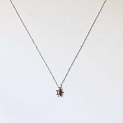 Polar Star Necklace - Amethyst (Silver + French)