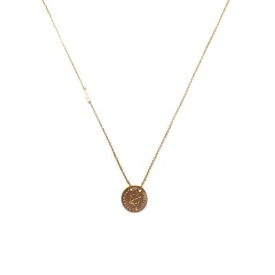 Chain necklace - Goddess Artemis (Gold Plated + English)
