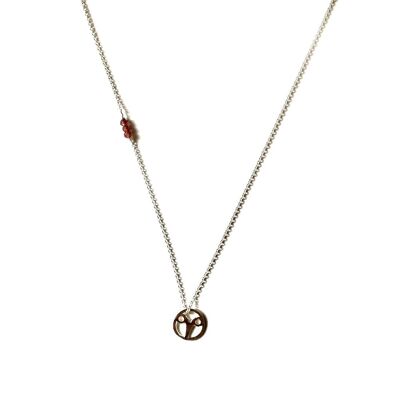Chain necklace - Zodiac Aries (silver + English)
