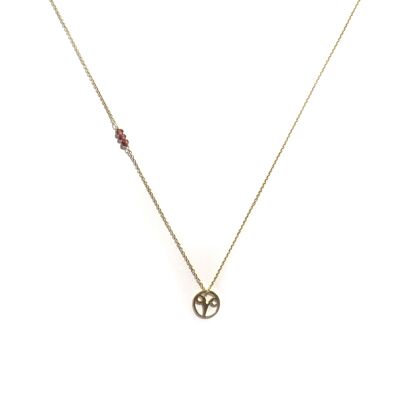 Chain necklace - Zodiac Aries (gold plated silver + English)