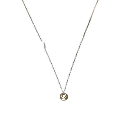 Chain necklace - Zodiac Cancer (silver + English)