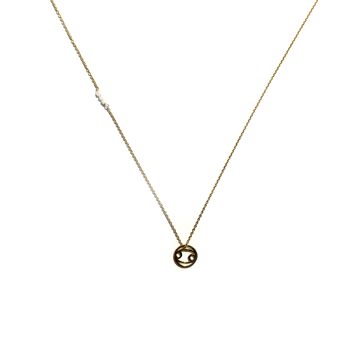 Collier chaîne - Zodiac Cancer (argent + français) 2